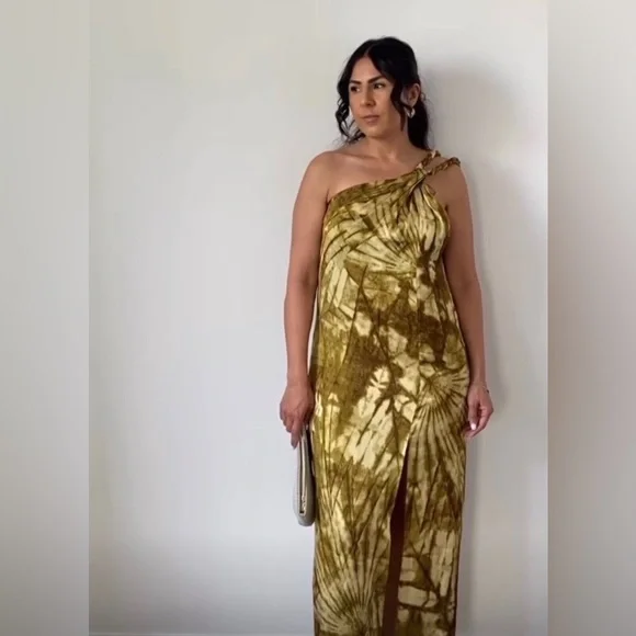 New $119 Zara Asymmetric Khaki Dress Limited Edition 3272/166 XS Small Large XL - Picture 4 of 15